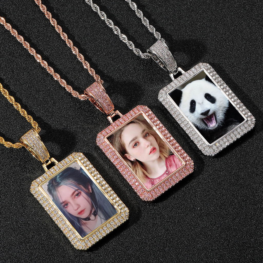 Square Photo Frame Solid Pendant — Creative DIY Personalized Photo Frame Pendant