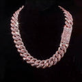 22mm Round and Carre Cut Zircon Cuban Chain