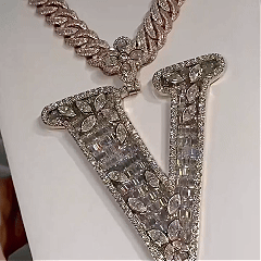 Holiday Special 49%OFF??Design Letter V Marquise Shape Pendant