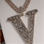 Holiday Special 49%OFF??Design Letter V Marquise Shape Pendant