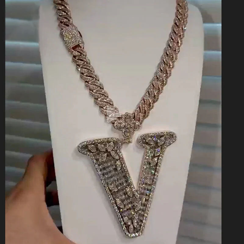 Holiday Special 49%OFF??Design Letter V Marquise Shape Pendant