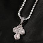 Iced Out Cross Pendant for Men Hip Hop Jewelry