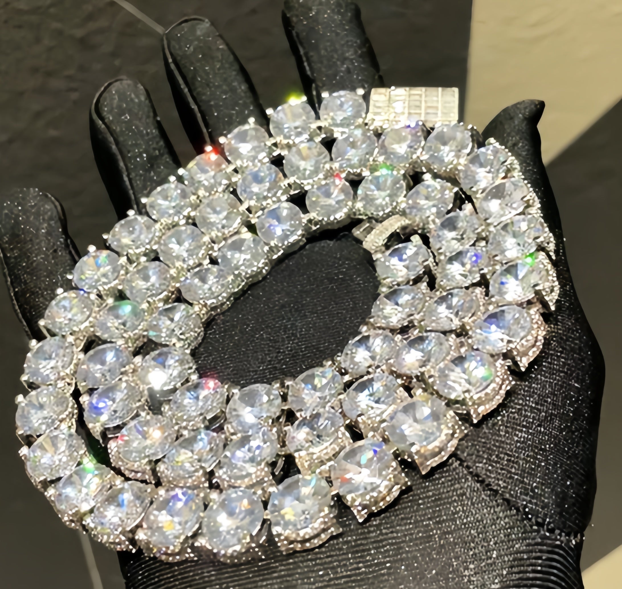 10mm Diamond Design Tennis Chain
