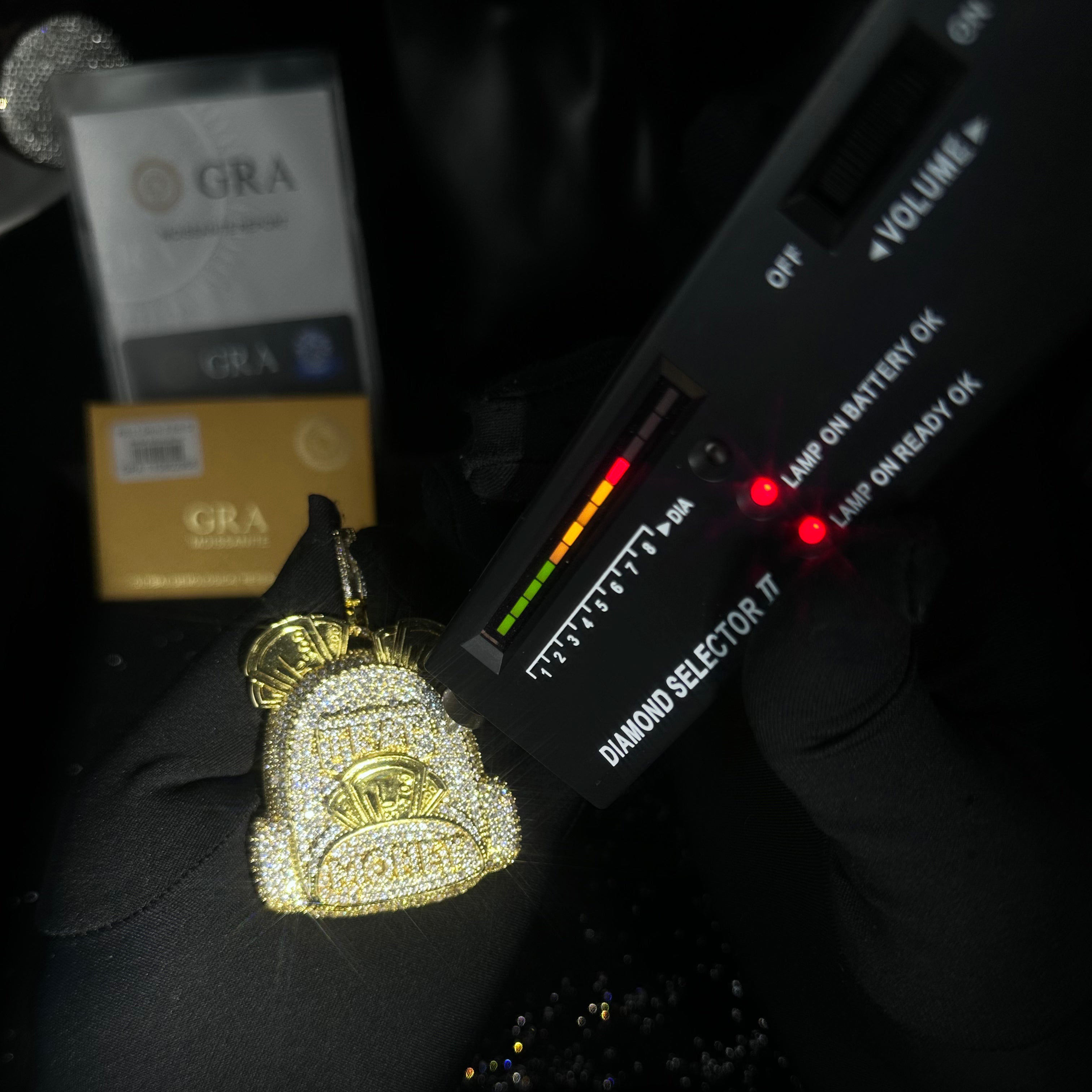 Street Style |  Iced Out Backpack Pendant