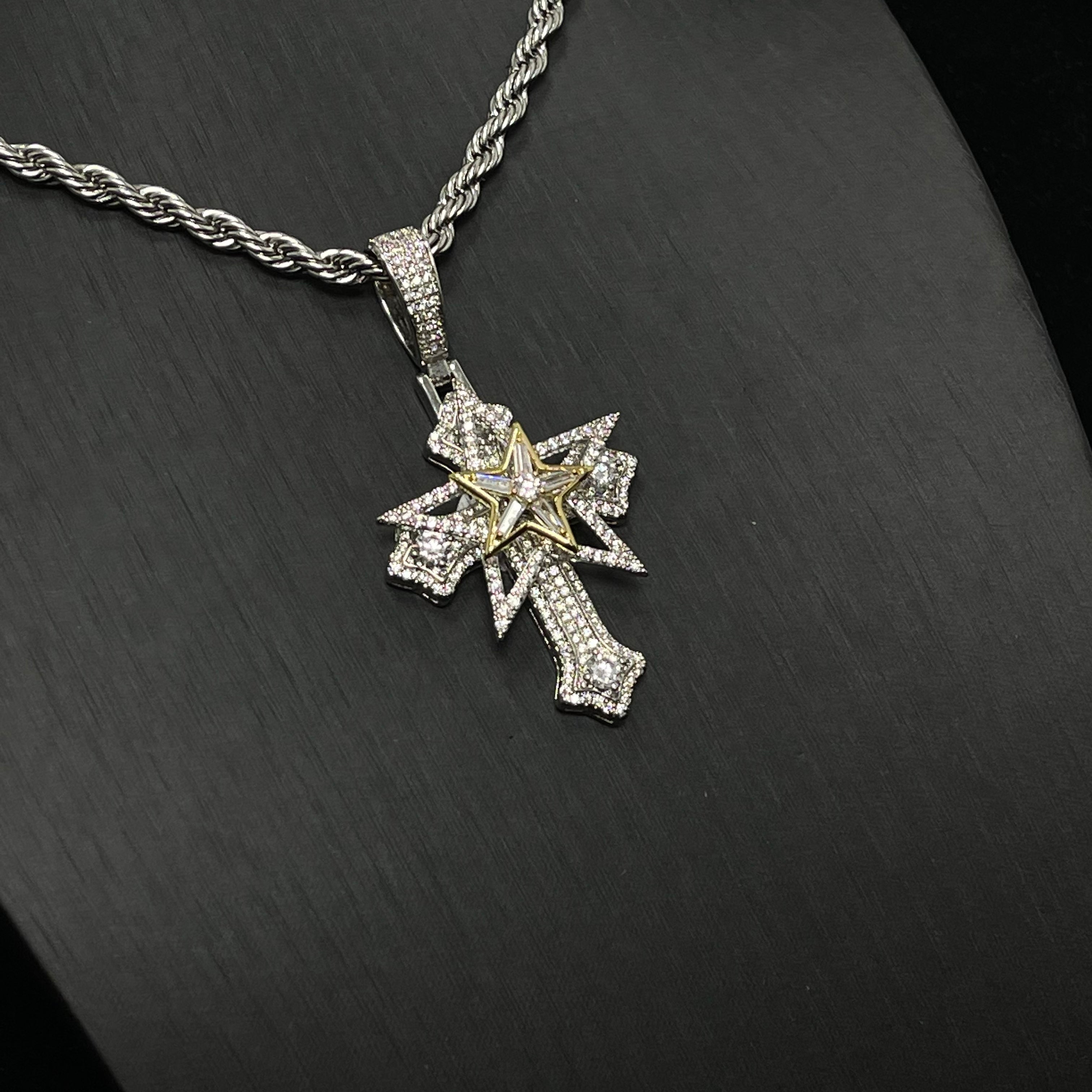 Five-pointed star cross Pendant