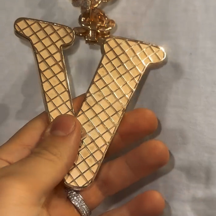 Holiday Special 49%OFF??Design Letter V Marquise Shape Pendant