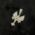 Hip Hop Iced Out Skull Cross Pendant