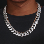 10~22mm Buttonhead Real Gold Plated Large Cuban Chain