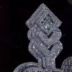 Sound Pear Cut Zircon ''W'' Pendant