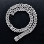 14mm Moissanite Miami Style Cuban Chain