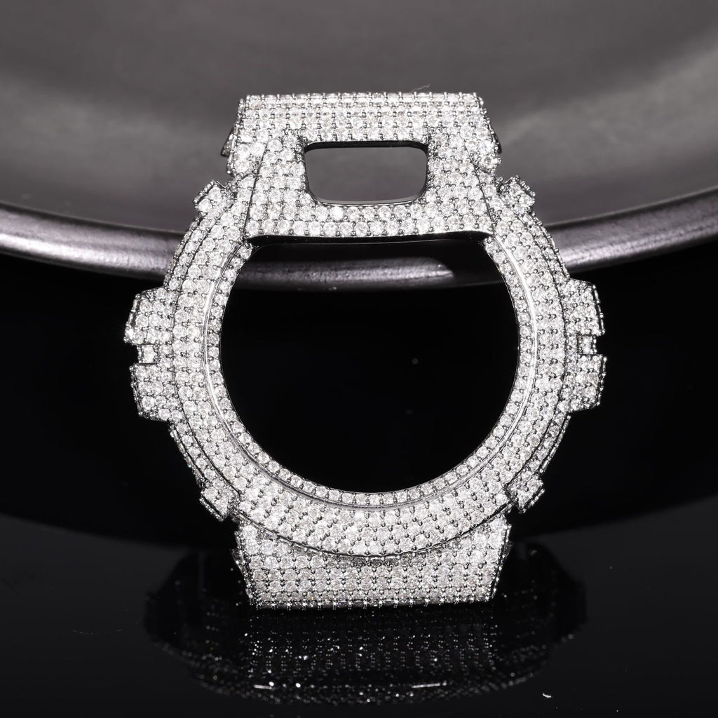 Viral Full-Diamond Moissanite Hip-Hop Watch Case (DW6900 Model)