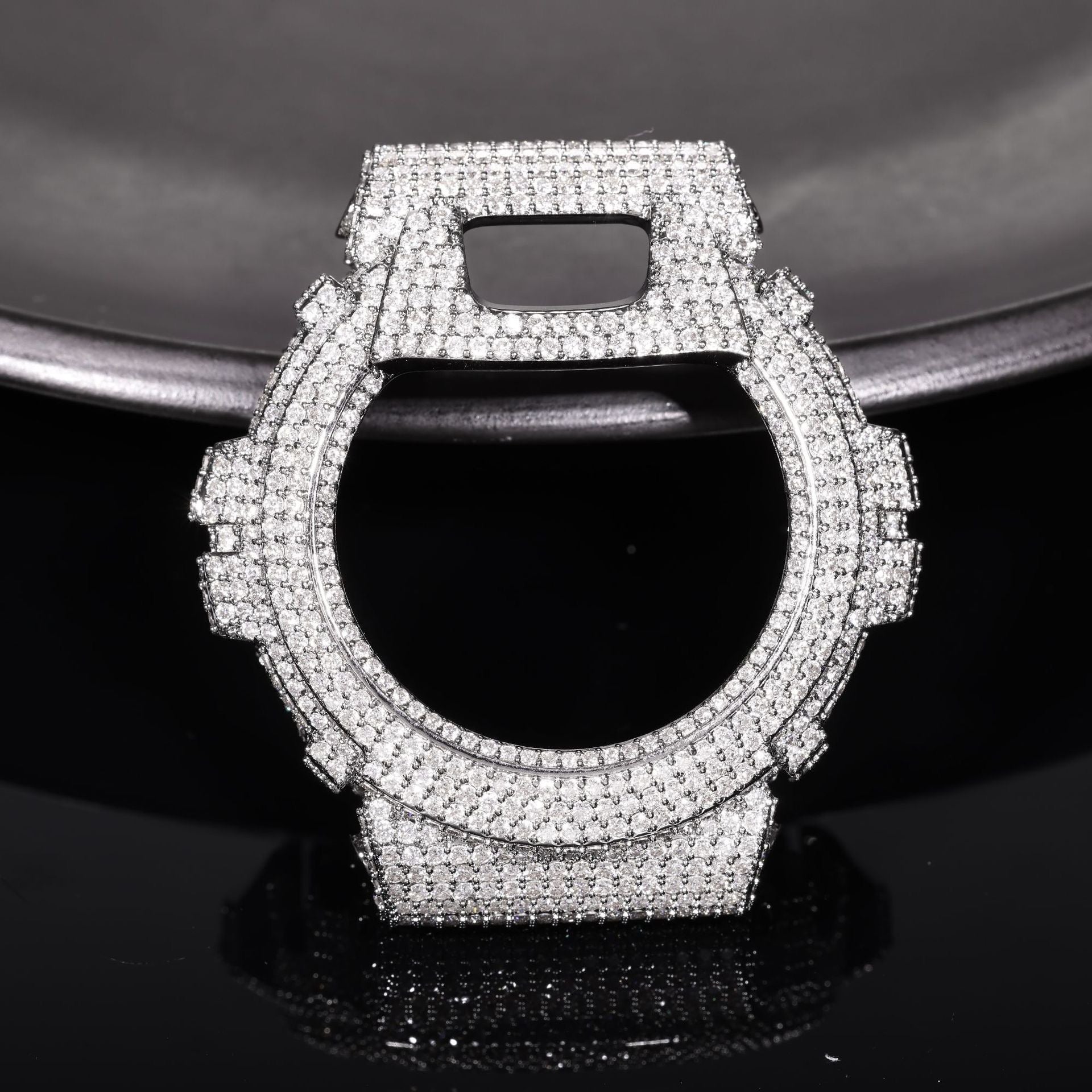 Viral Full-Diamond Moissanite Hip-Hop Watch Case (DW6900 Model)