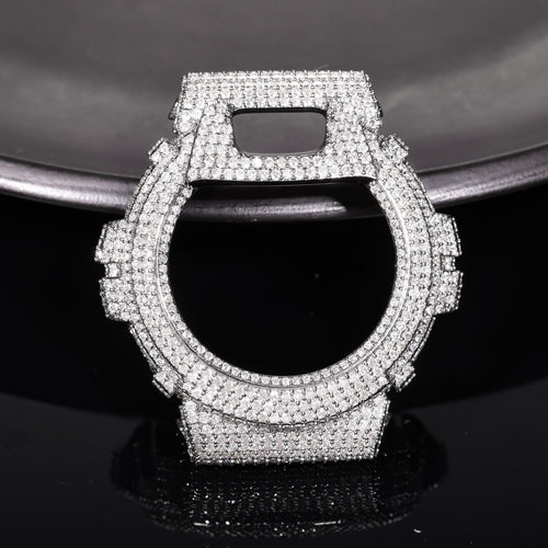 Viral Full-Diamond Moissanite Hip-Hop Watch Case (DW6900 Model)