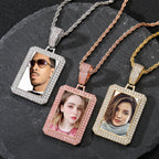 Square Photo Frame Solid Pendant — Creative DIY Personalized Photo Frame Pendant