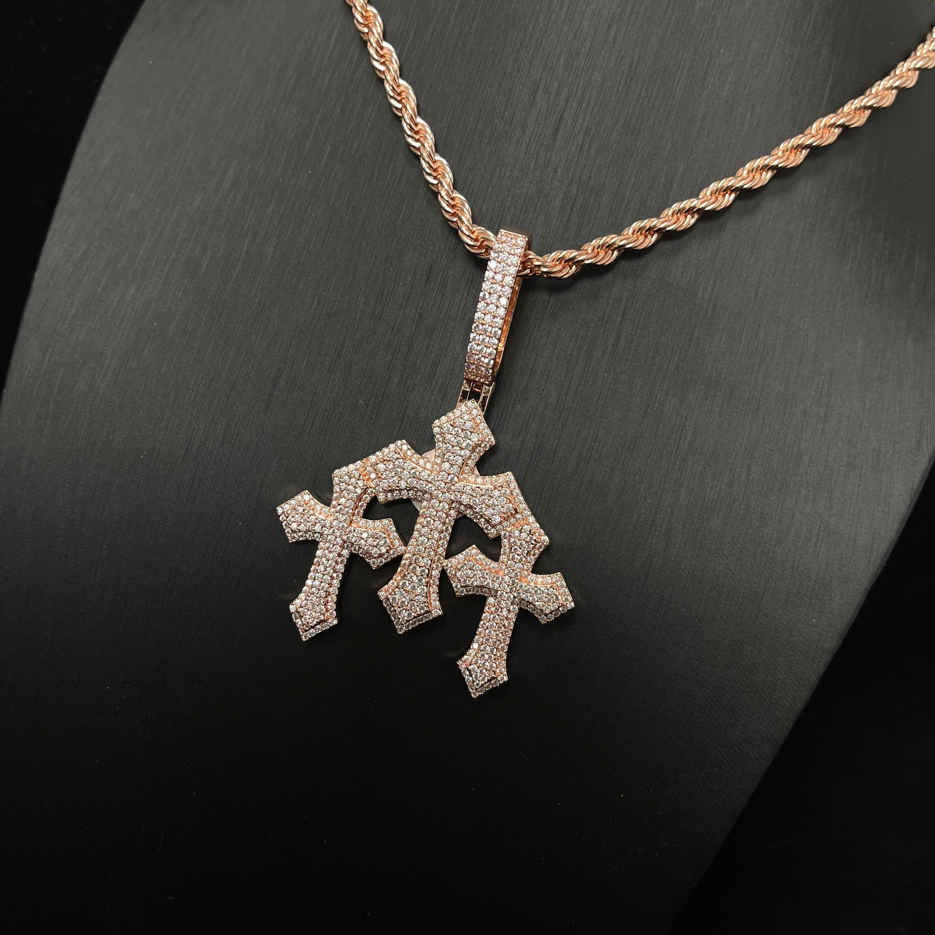 Vintage Classic Cross Pendant Necklace Hip Hop Jewelry