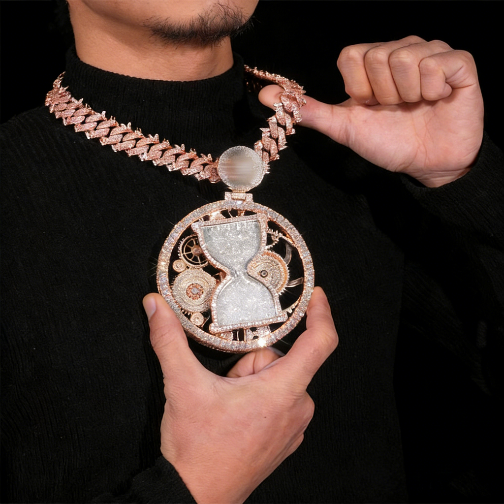 18K Gold Plated | 925S | Hiphop Fully Iced Out Pendant