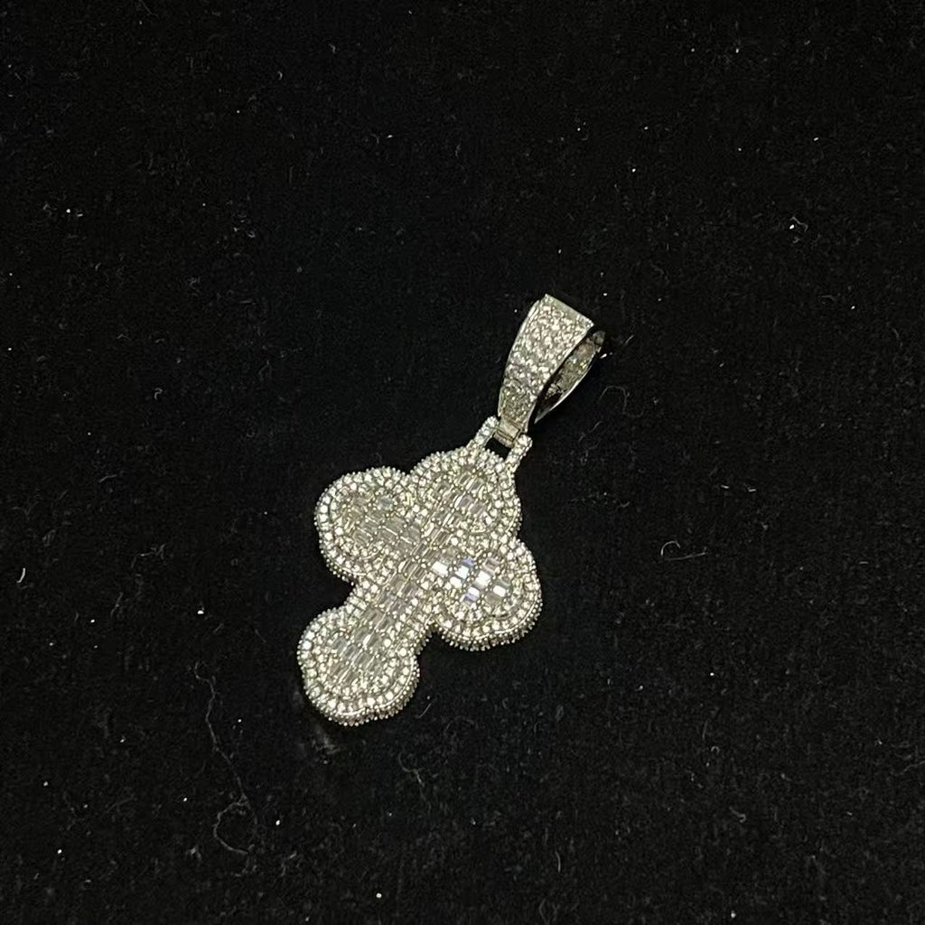 Iced Out Cross Pendant for Men Hip Hop Jewelry