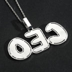 Hip-Hop Bold-Font Cubic Zirconia Custom Pendant — Letters & Numbers (Colorful) — DIY