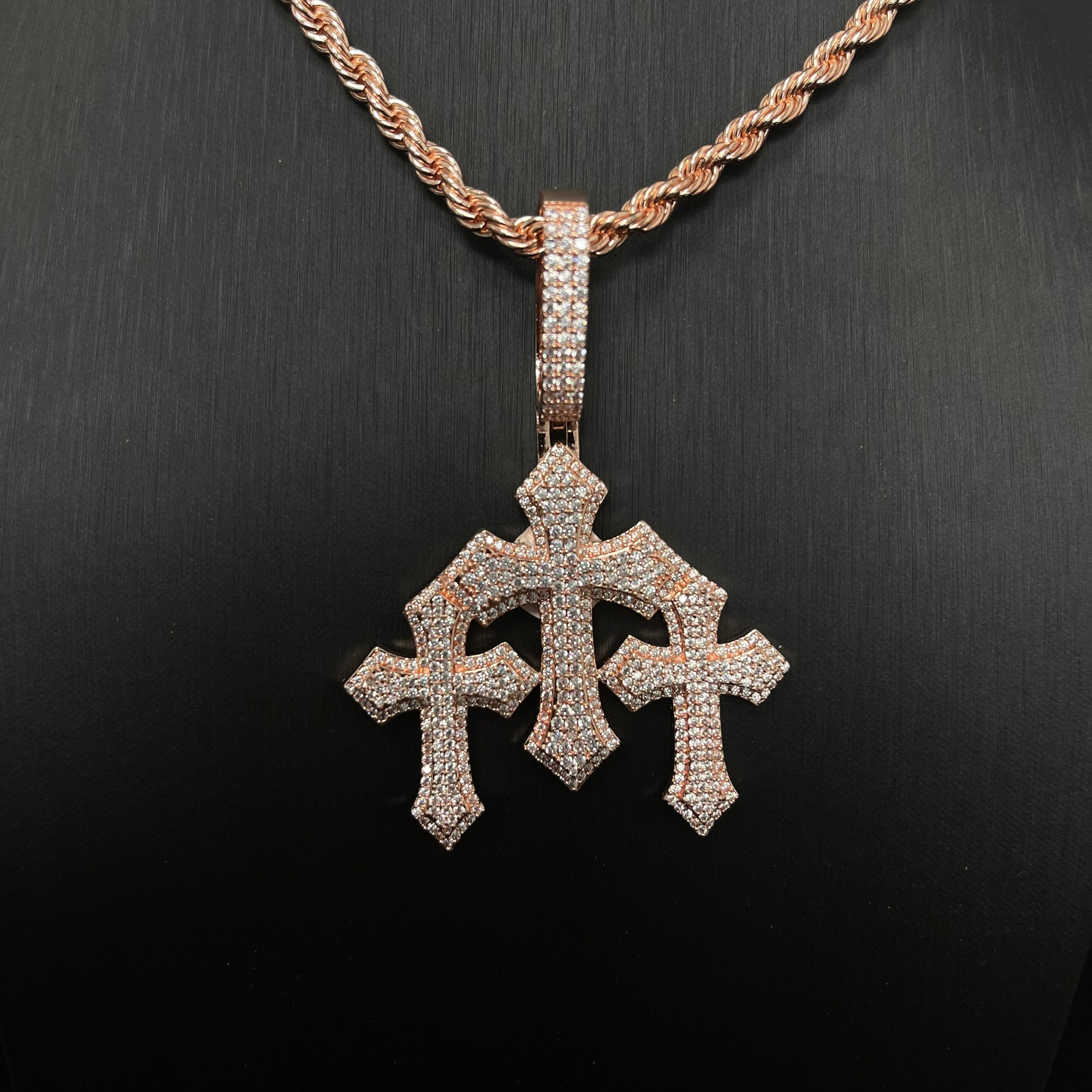 Vintage Classic Cross Pendant Necklace Hip Hop Jewelry