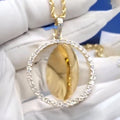Moissanite Custom Photo Rotatable Pendant