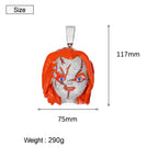Hip Hop | Iced Out 3D Chucky Face Pendant