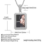 Square Photo Frame Solid Pendant — Creative DIY Personalized Photo Frame Pendant