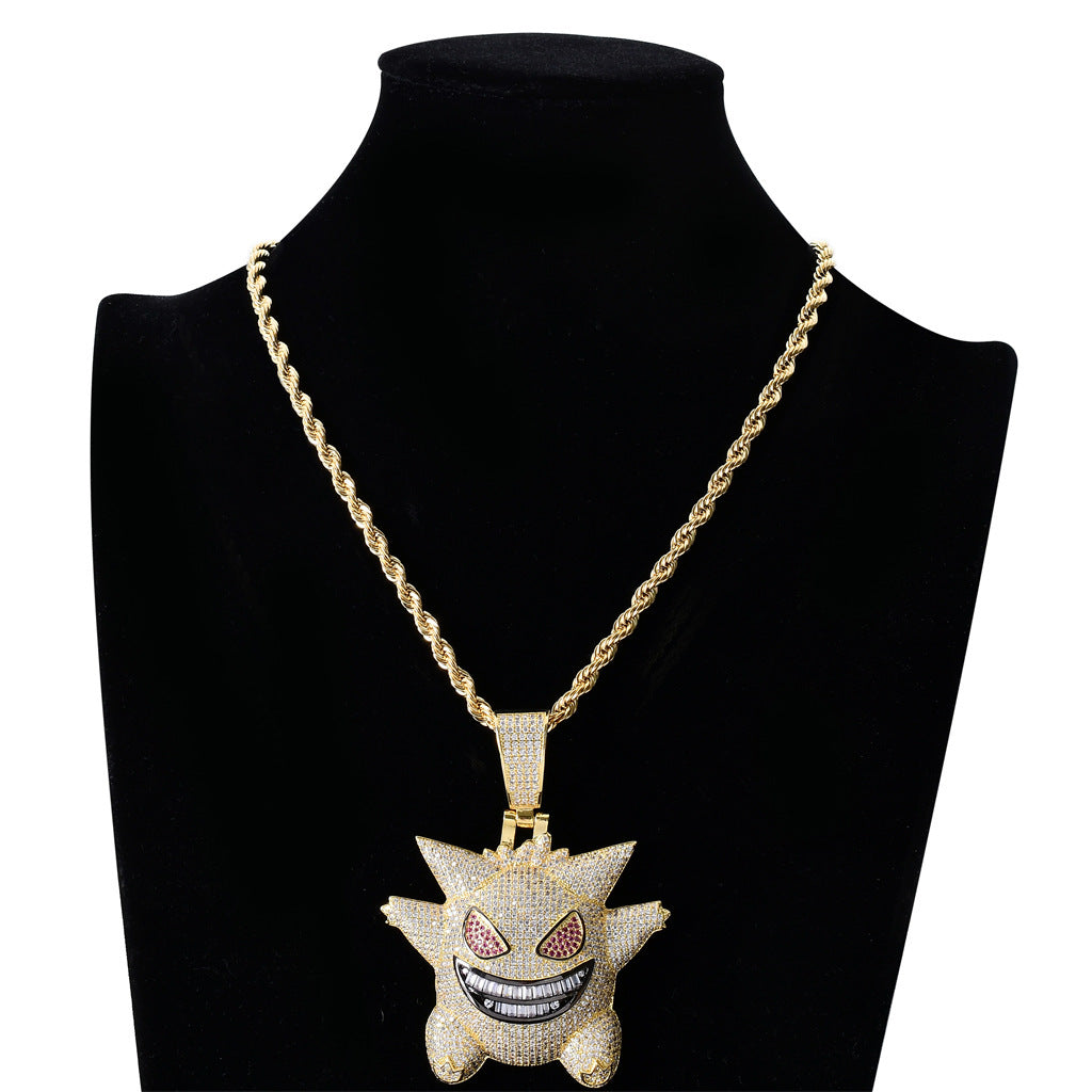 Gengar Pokemon Pendant Set, Cartoon Pokemon Spirit Jewelry