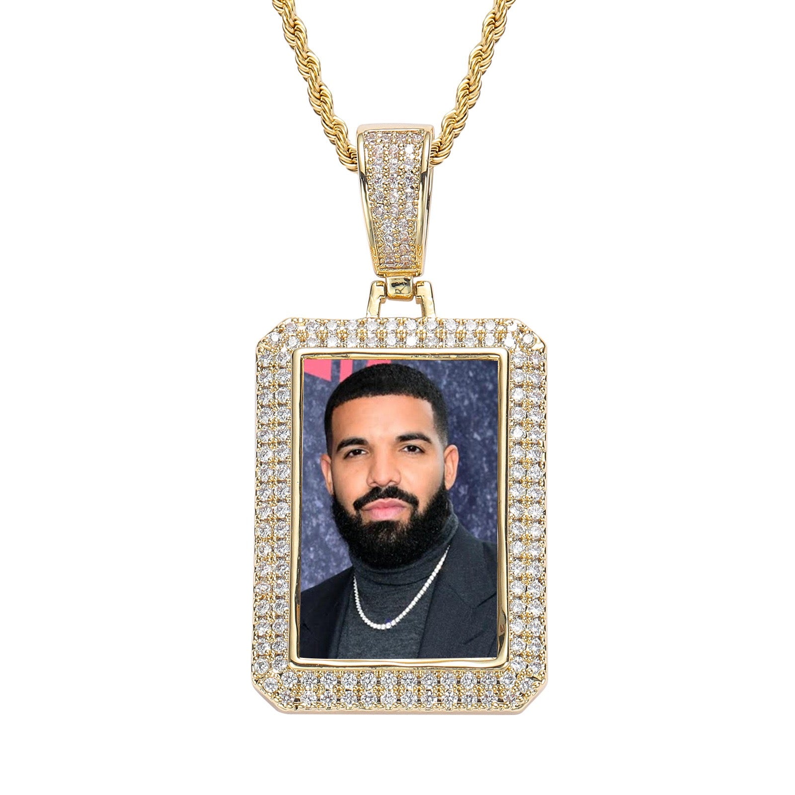 Square Photo Frame Solid Pendant — Creative DIY Personalized Photo Frame Pendant