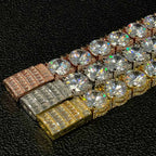10mm Diamond Design Tennis Bracelet
