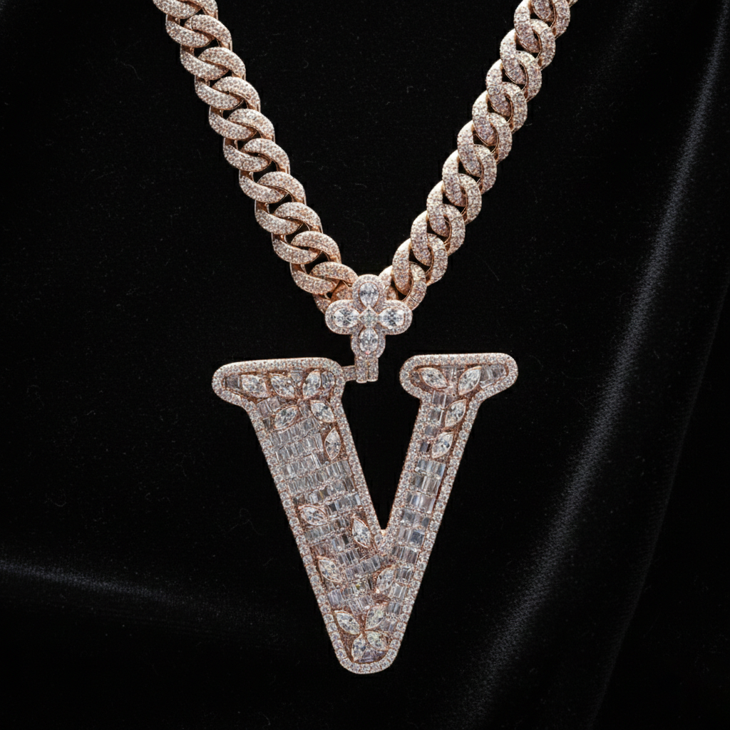 Holiday Special 49%OFF??Design Letter V Marquise Shape Pendant