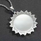 Memory Photo & Flower Locket Pendant