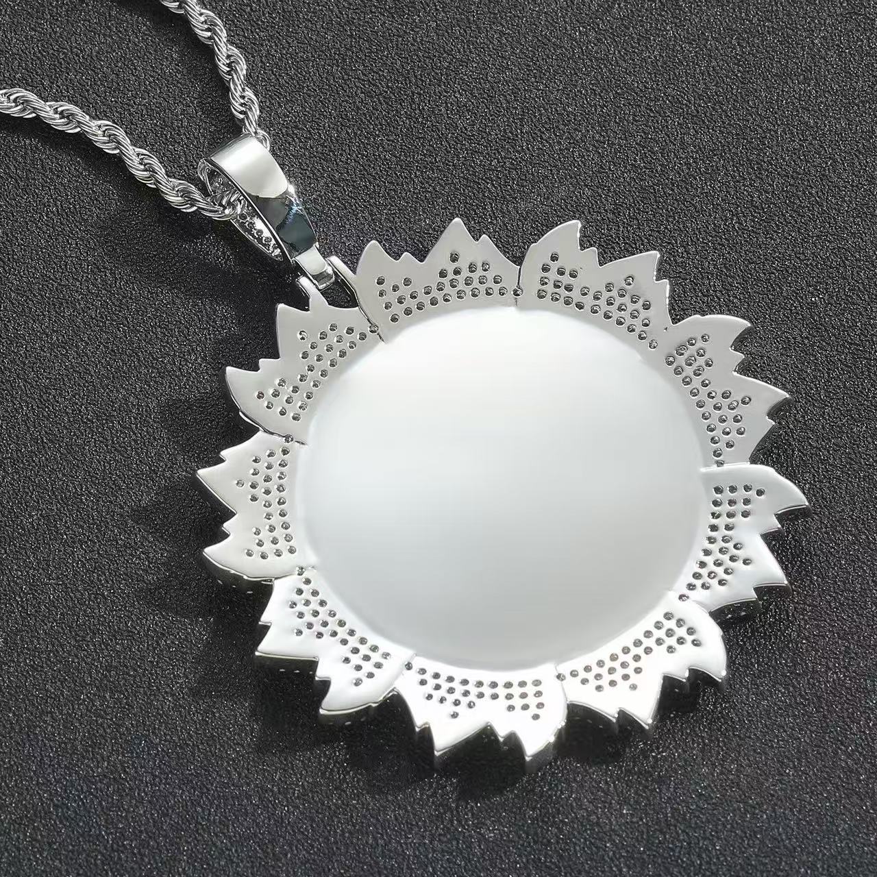 Memory Photo & Flower Locket Pendant