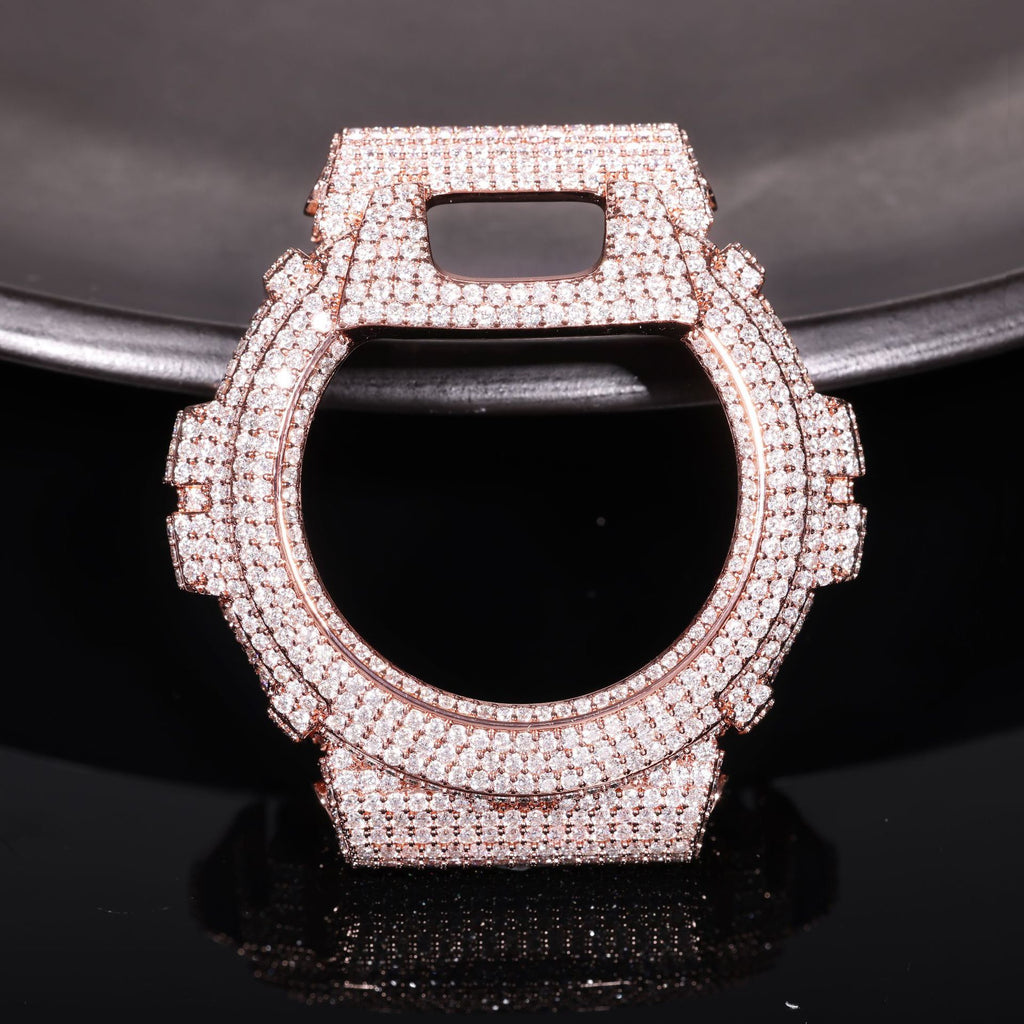 Viral Full-Diamond Moissanite Hip-Hop Watch Case (DW6900 Model)