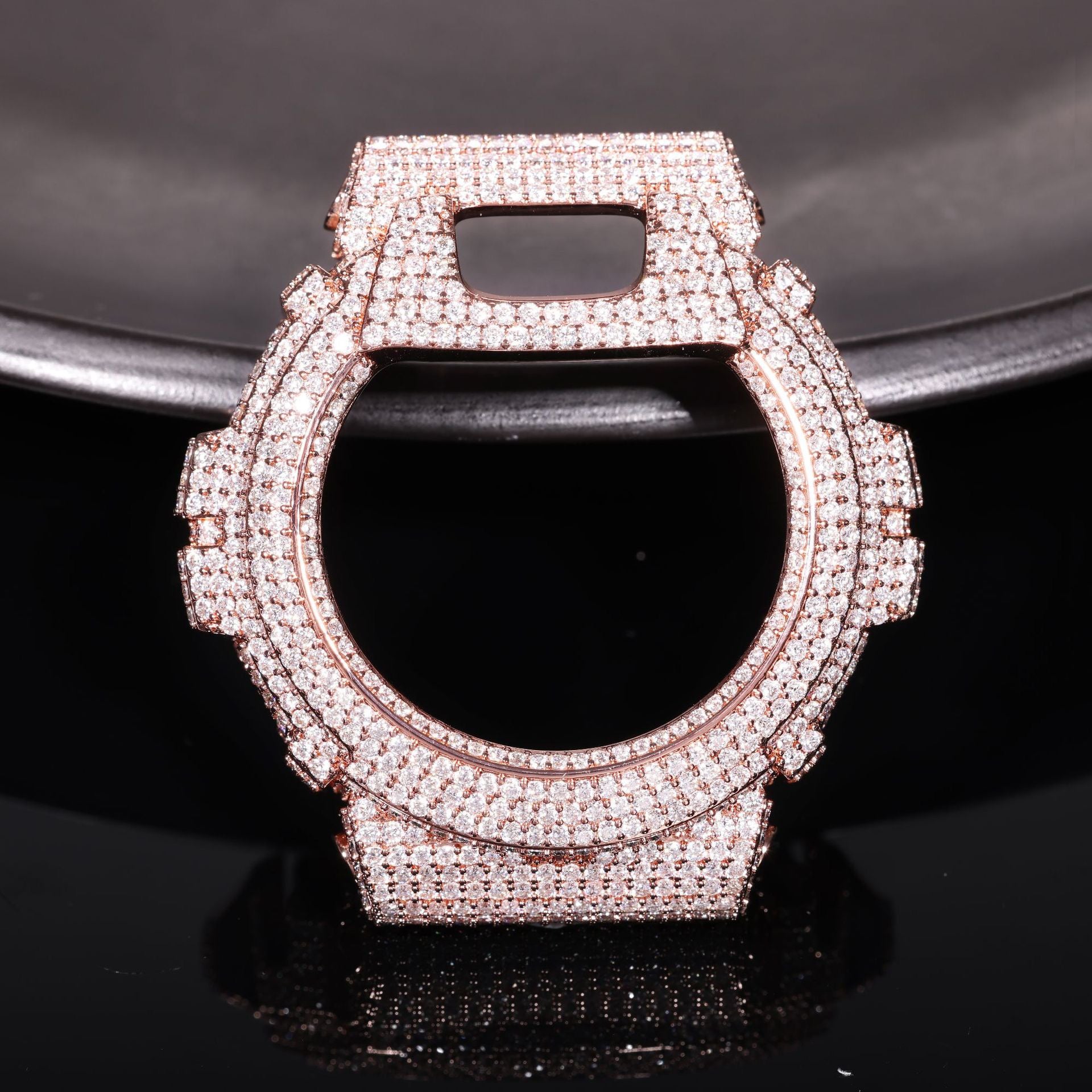 Viral Full-Diamond Moissanite Hip-Hop Watch Case (DW6900 Model)