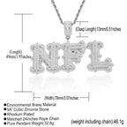 Hip-Hop Fully Iced-Out "Rock Candy" Letter Pendant — Cloud-Patterned, Spiked, and Modular DIY Combination