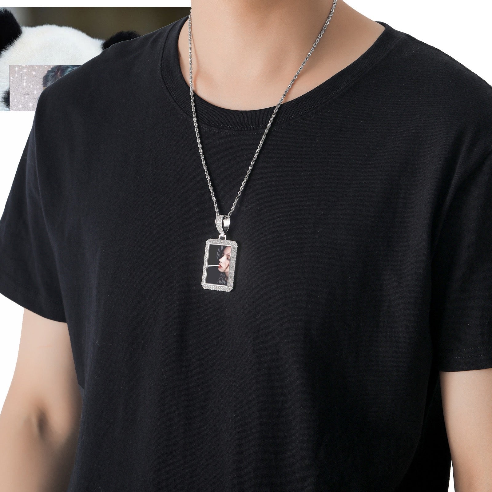 Square Photo Frame Solid Pendant — Creative DIY Personalized Photo Frame Pendant