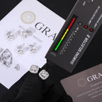 S925 Sterling Silver Square Moissanite Stud Earrings (0.5ct, 1ct, 2ct Options)