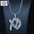 XO Designer Style Zircon Pendant