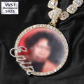 Moissanite Creative Customizable Letter Photo Pendant