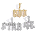 Hip-Hop "Glitch" Letter Pendant Necklace — Custom Personalized Lettering & DIY Modular Combination Pendant