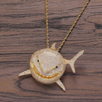 Hip Hop | "CZ Shark" Iced Out Pendant