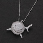 Hip Hop | "CZ Shark" Iced Out Pendant