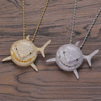 Hip Hop | "CZ Shark" Iced Out Pendant