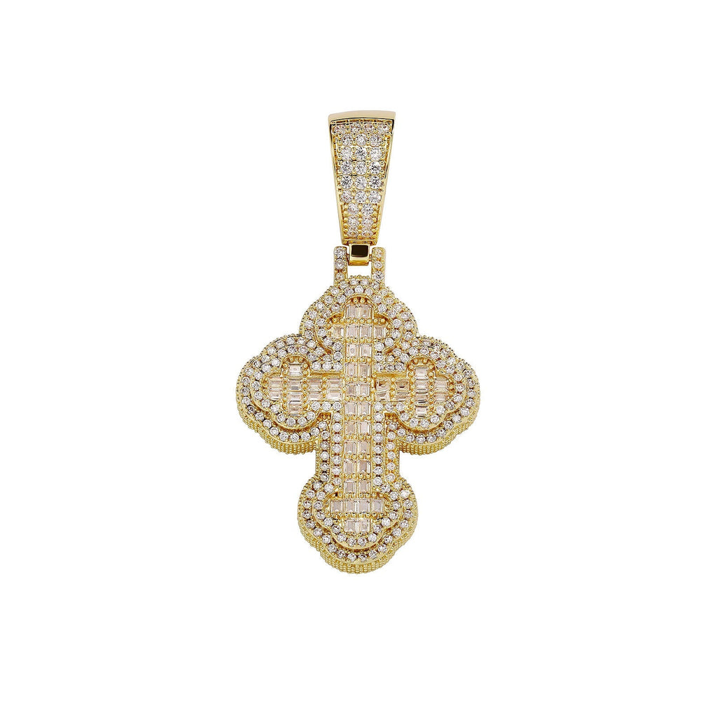 Iced Out Cross Pendant for Men Hip Hop Jewelry