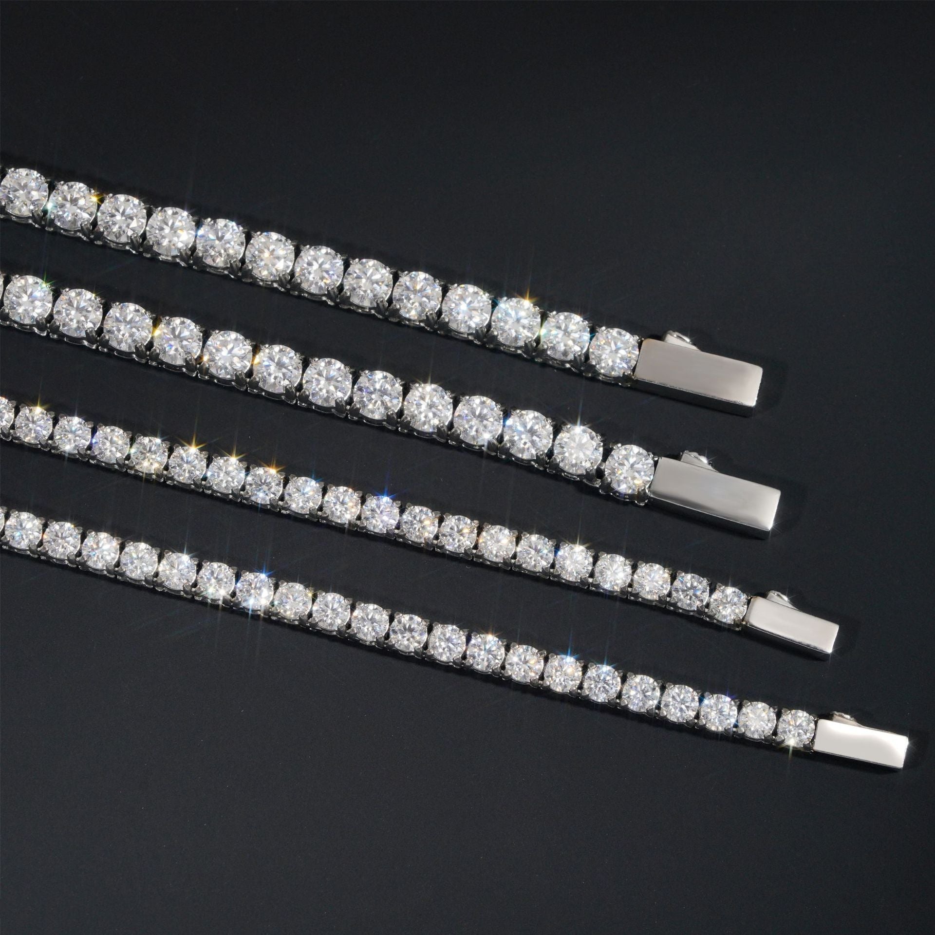3~10mm 925 Sterling Silver Plated Tennis Chain