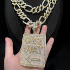 Iced Out ¡°One Way¡± Pendant