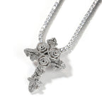 Hip Hop Rose Cross Pendant Jewelry for Men & Women