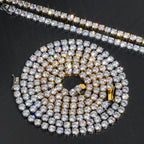 3~10mm 925 Sterling Silver Plated Tennis Chain