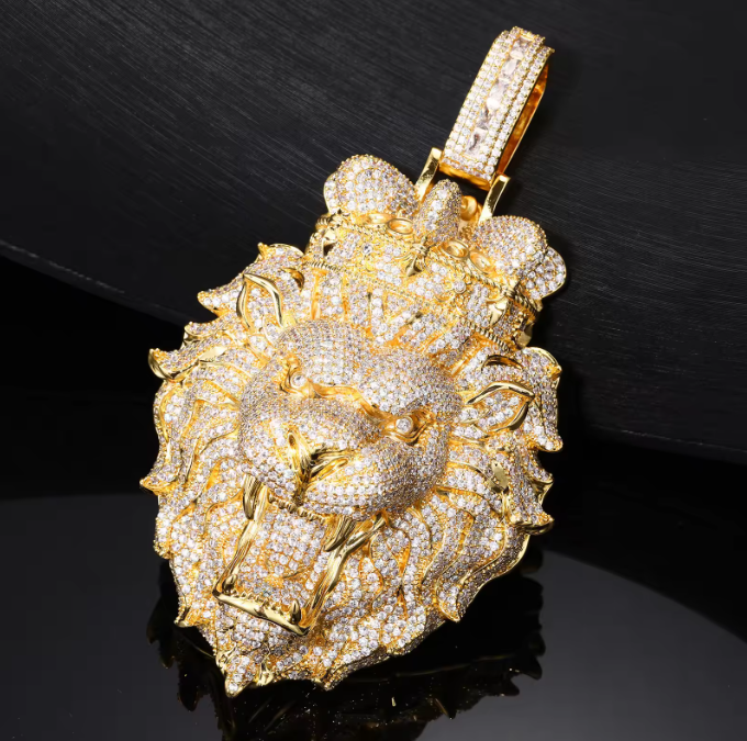 Limited to 5 pieces $299??Oversized | 135mm | Roaring Lion Head Pendant