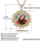 Memory Photo & Flower Locket Pendant